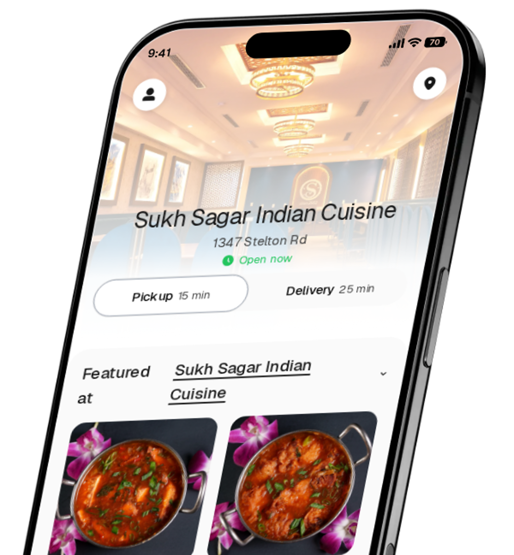 Sukh Sagar Indian Cuisine app preview