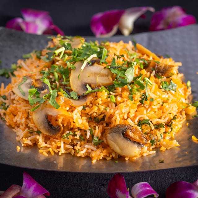 Mushroom Fried Rice.