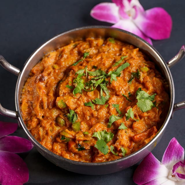Baingan Bharta Curry.