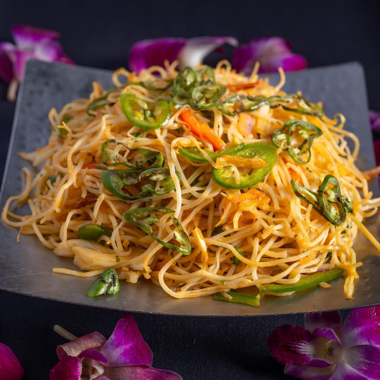 Delicious Garlic Noodles Await