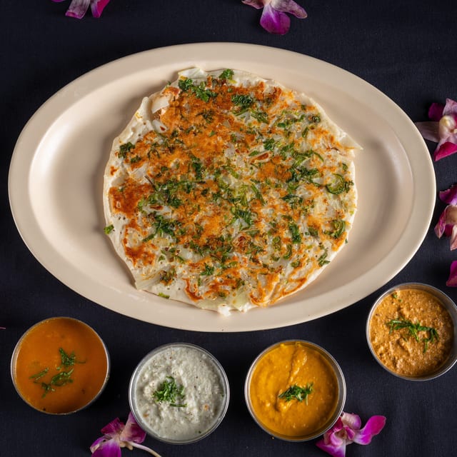 Onion and Hot Chili Uttapum.