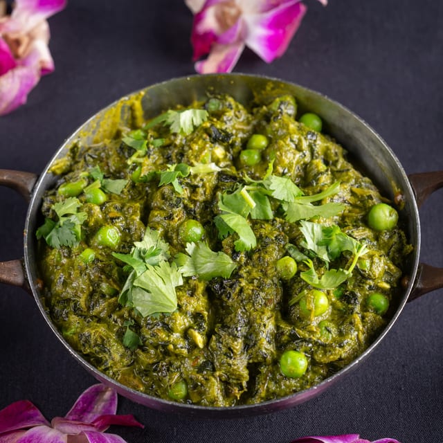 Methi Mutter Malai Curry.