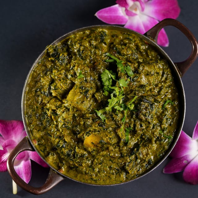 Aloo Palak Curry.